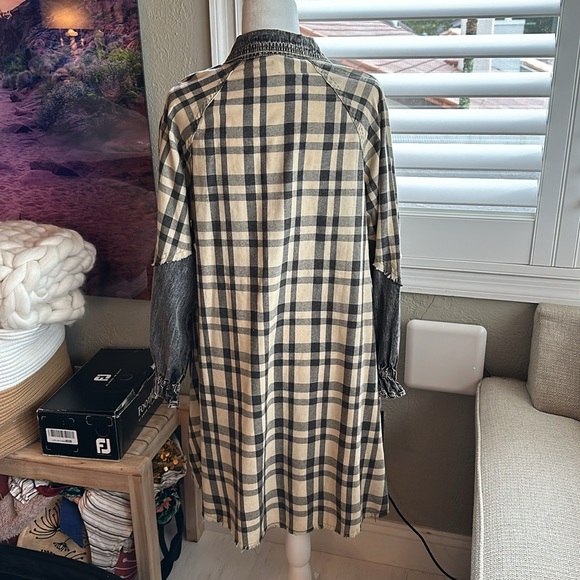 Promesa stone washed denim mini dress Size M - Picture 7 of 10